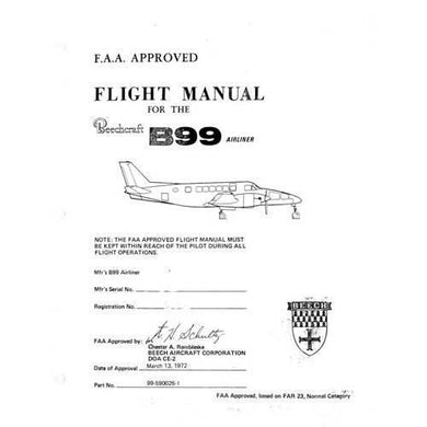 Beech B99 Series Flight Manual (part# 99-590026-1)