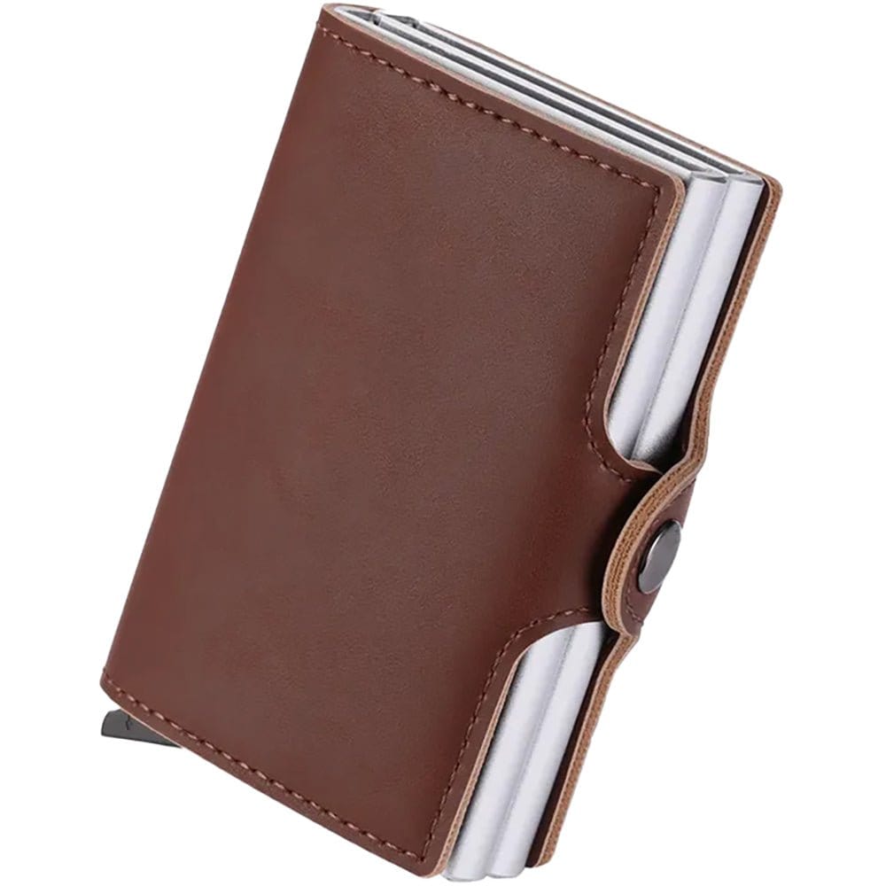 PilotMall.com Belts Cufflinks Ties Etc Leather Wallet Business Card Holder (Dual Pop-up Card Case Wallet)