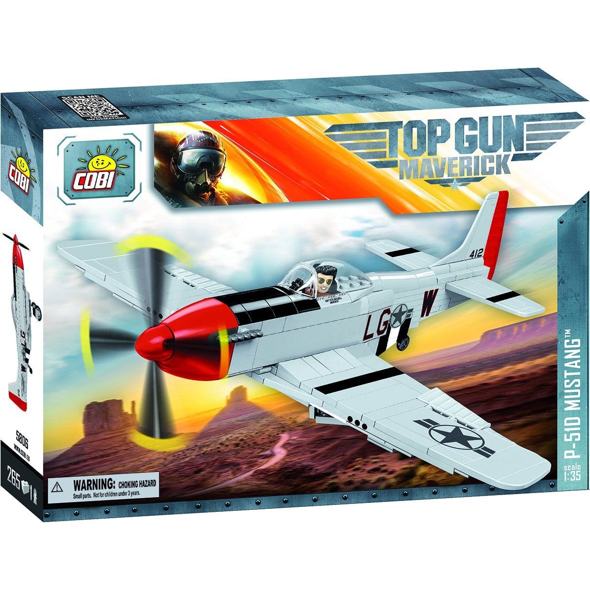 Cobi Blocks Blocks Top Gun Mustang P-51D 265pc Set Cobi Blocks