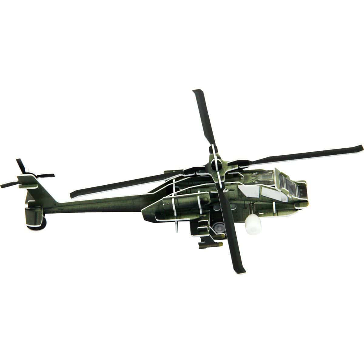 Pilot Toys Board Games & Puzzles Pilot Toys AH-64 Apache Wind-Up 3D Puzzle