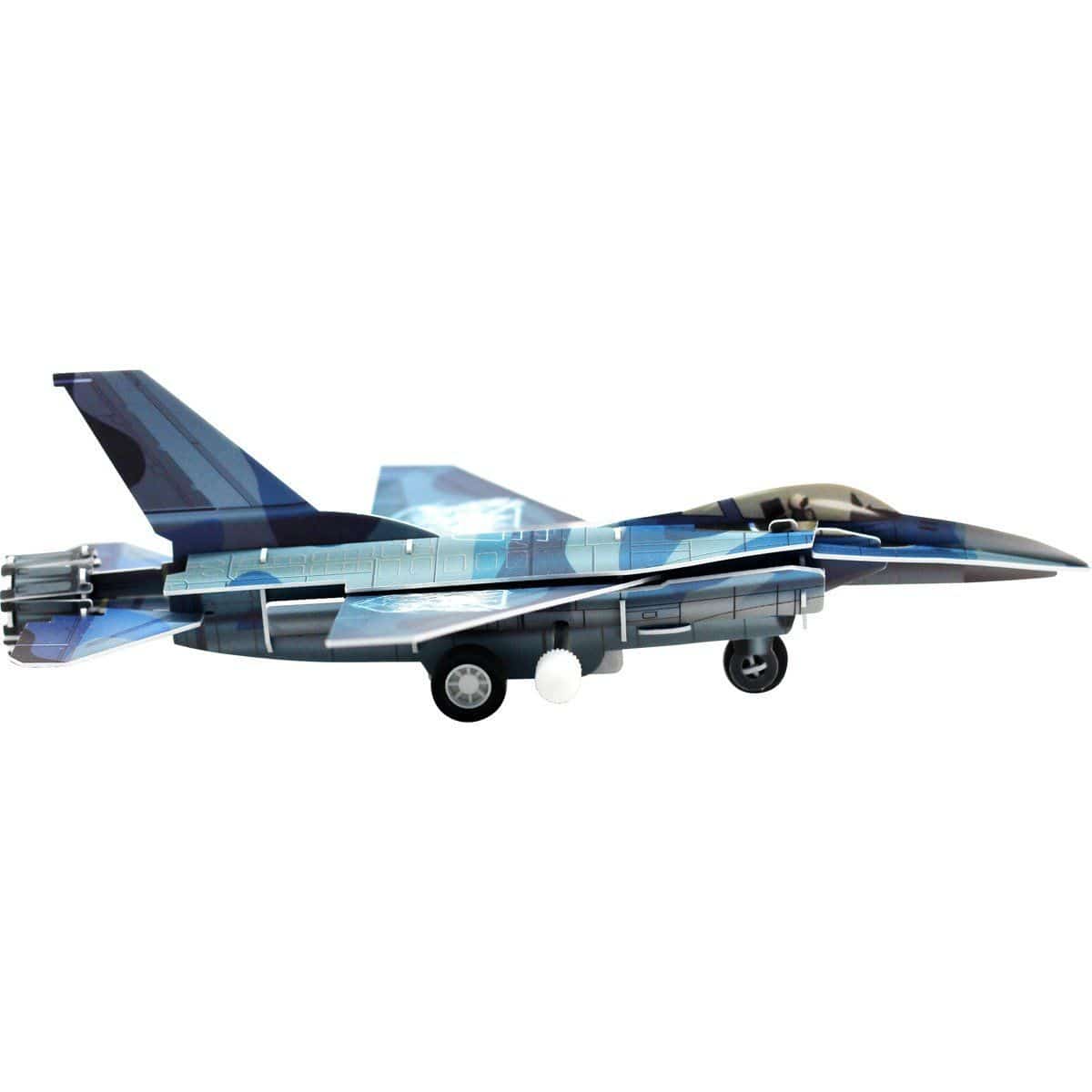 Pilot Toys Board Games & Puzzles Pilot Toys F-16 Fighting Falcon Wind-Up 3D Puzzle