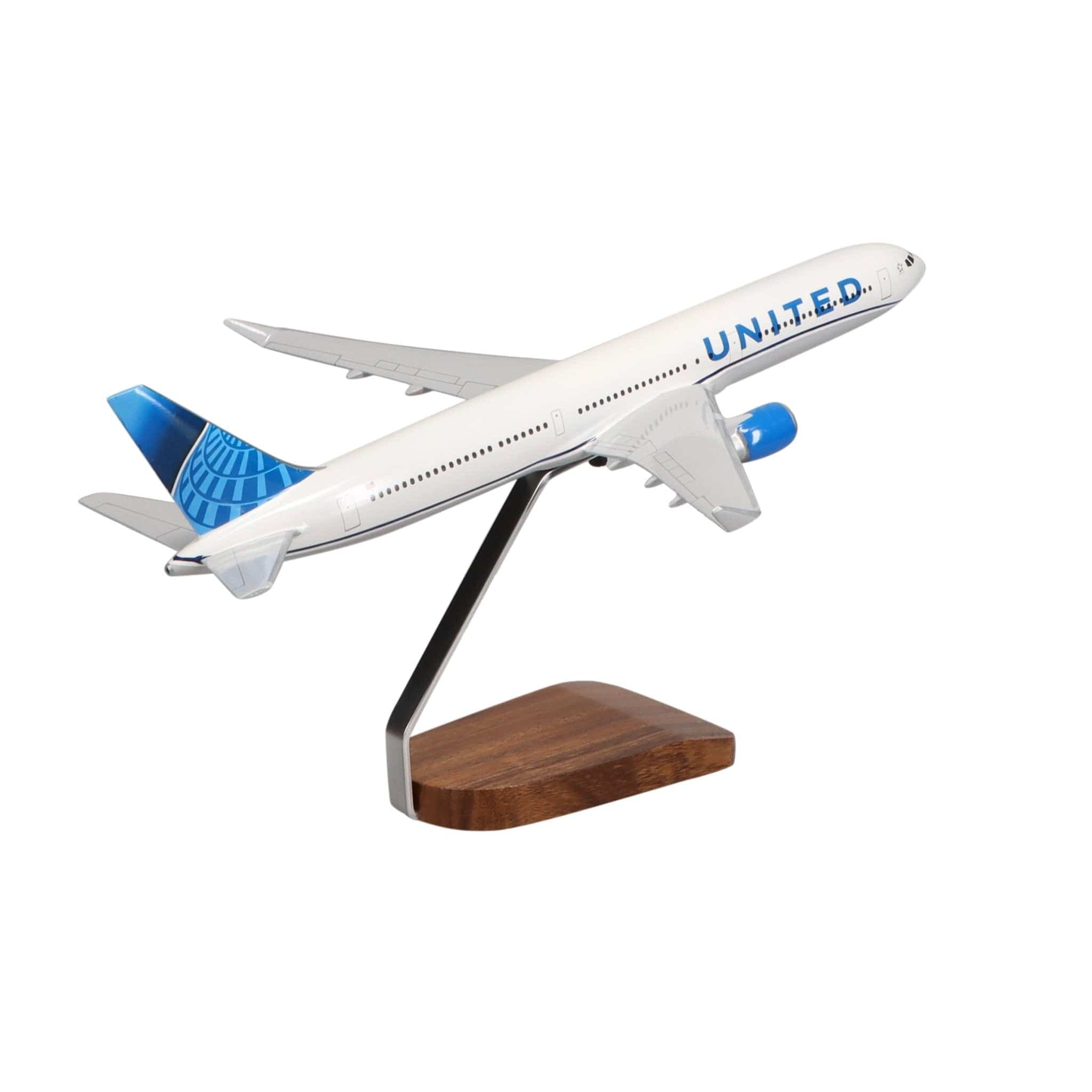 Boeing™ 767-300 United Airlines (2019 Livery) Large Mahogany Model