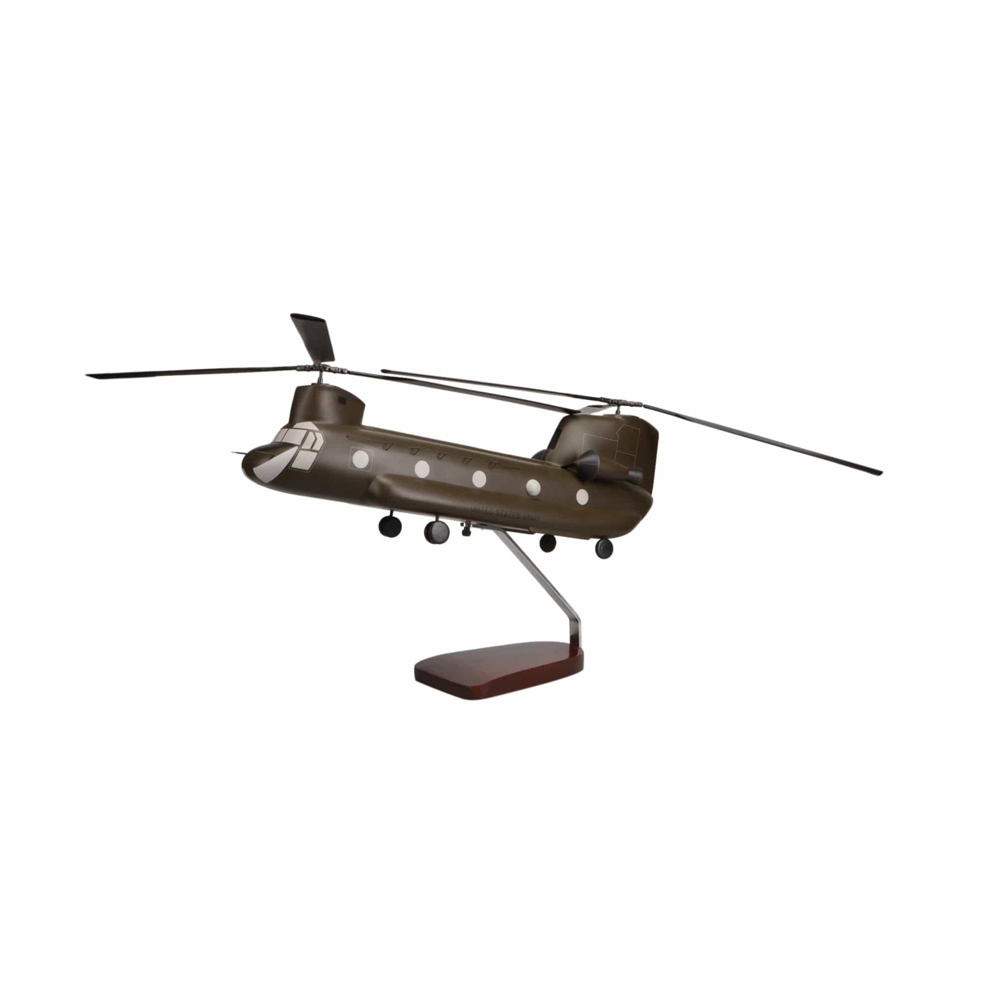 Boeing™ CH-47D Chinook Large Mahogany Model