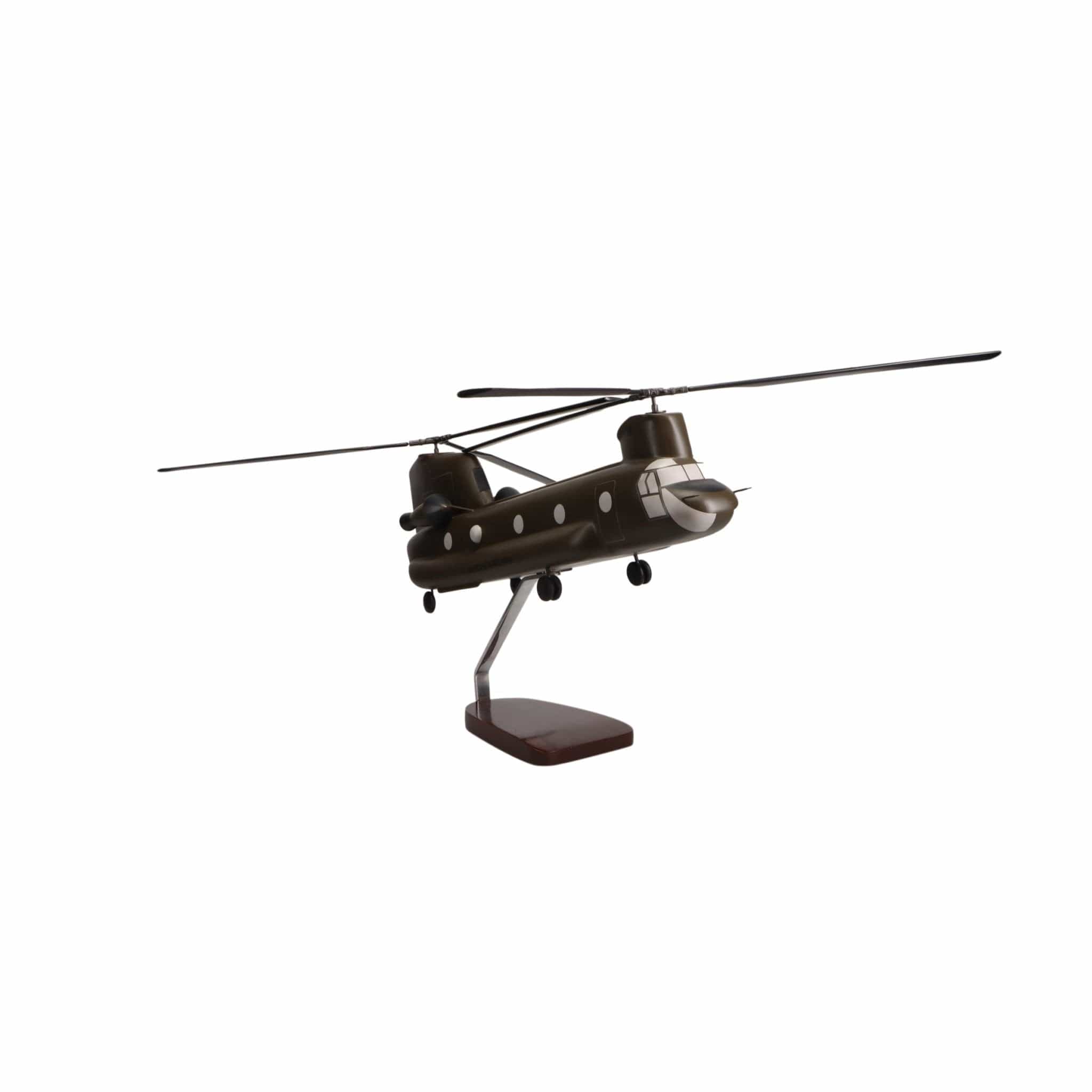Boeing™ CH-47D Chinook Large Mahogany Model
