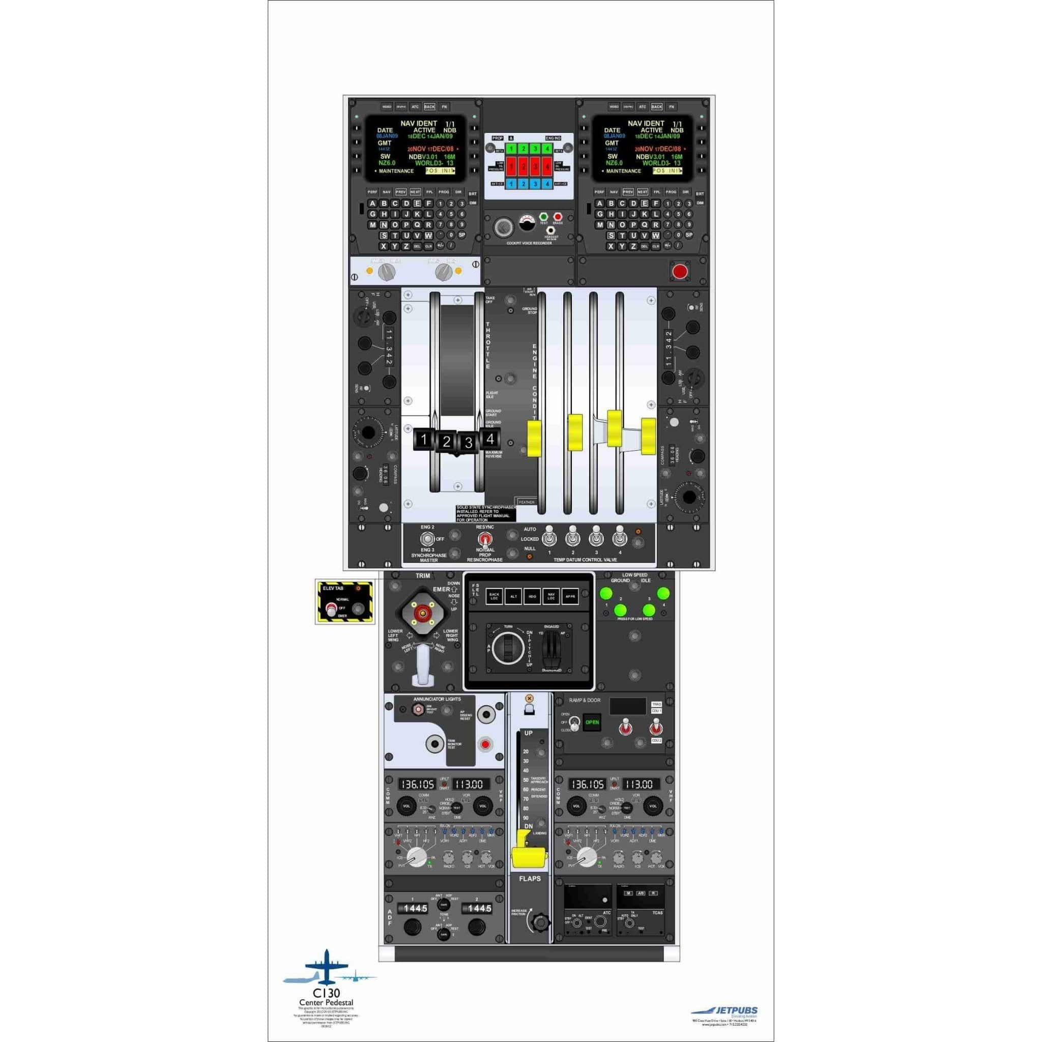 JETPUBS Cockpit Poster Lockheed 18" x 36" Cockpit Posters