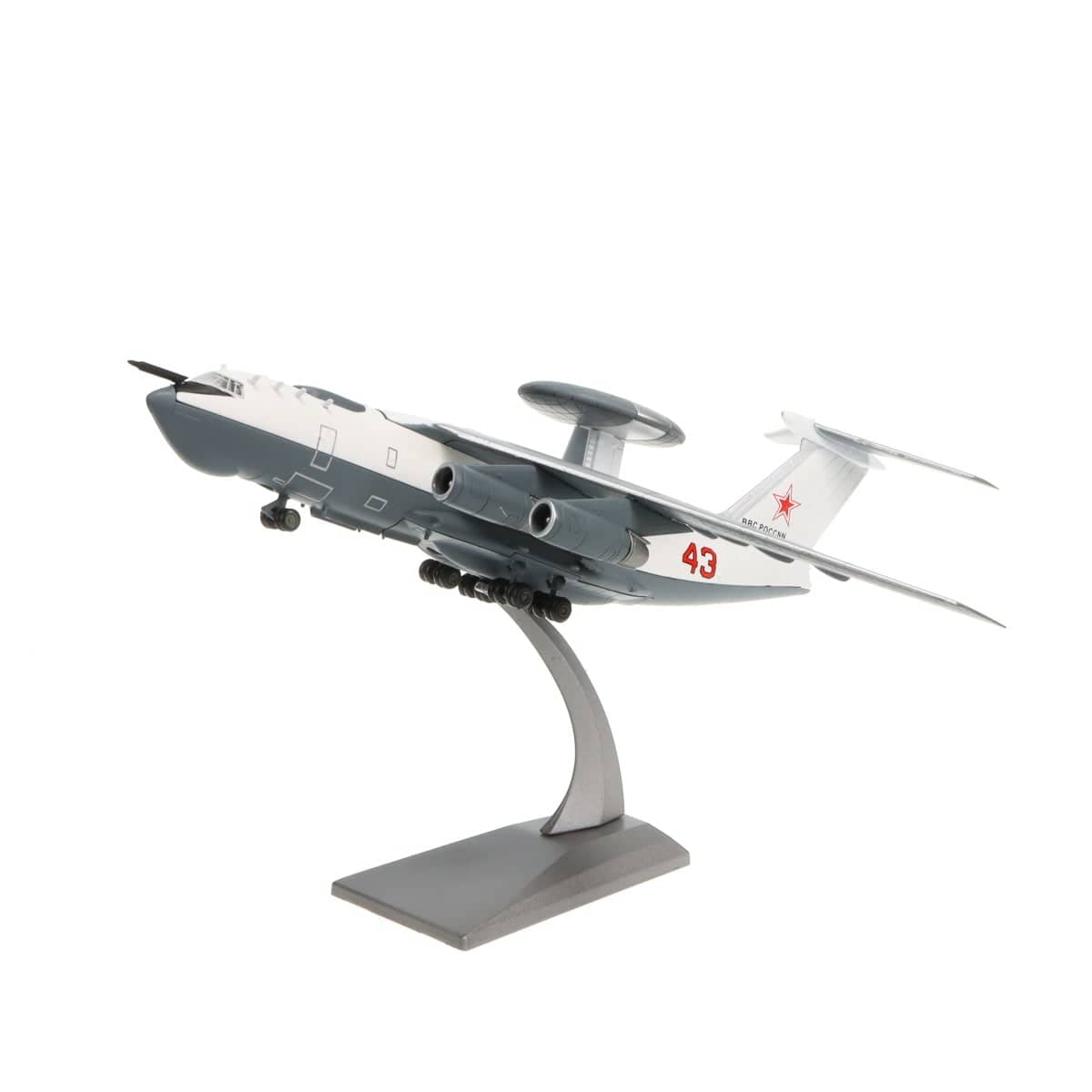 High Flying Models Die Cast Planes A-50 Mainstay Airborne Early Warning and Control Aircraft 1/200 Diecast Aircraft Model