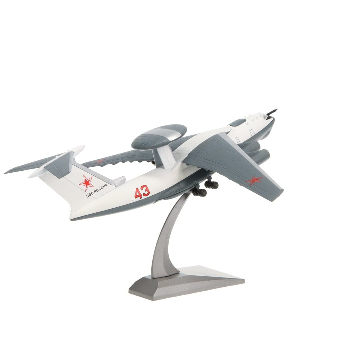 High Flying Models Die Cast Planes A-50 Mainstay Airborne Early Warning and Control Aircraft 1/200 Diecast Aircraft Model