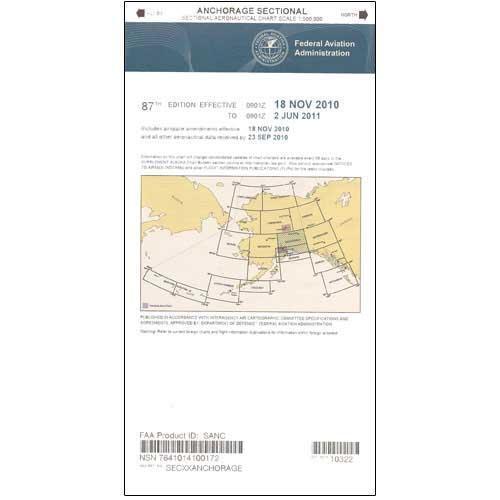 AeroNav Products FAA Alaska Charts FAA Anchorage Sectional - 02/20/25 thru 04/17/25