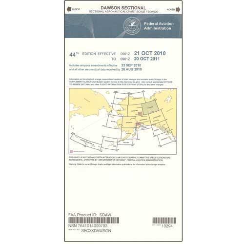 AeroNav Products FAA Alaska Charts FAA Dawson Sectional - 02/20/25 thru 04/17/25