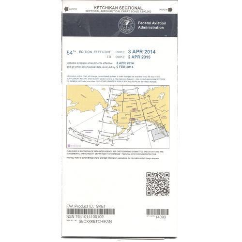 AeroNav Products FAA Alaska Charts FAA Ketchikan Sectional - 02/20/25 thru 04/17/25