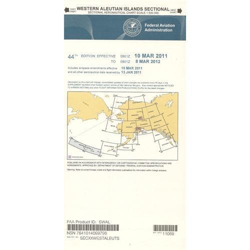 AeroNav Products FAA Alaska Charts FAA Western Aleutian Islands Sectional  - 02/20/25 thru 04/17/25