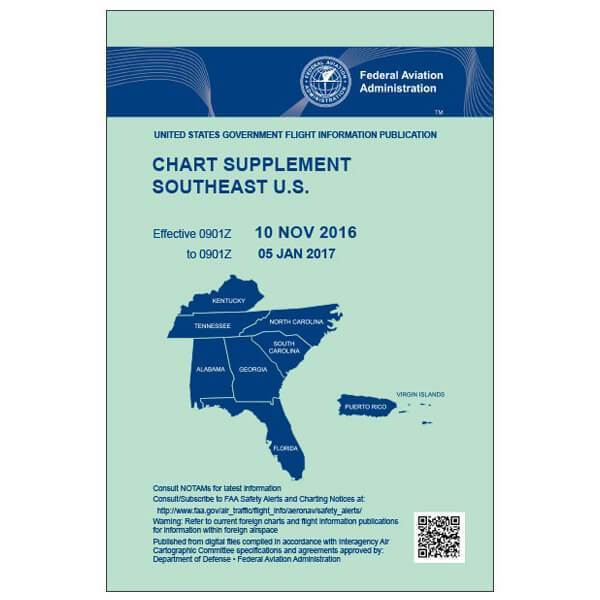 AeroNav Products FAA Chart Supplements FAA Chart Supplement SE - 12/26/24 thru 2/20/25