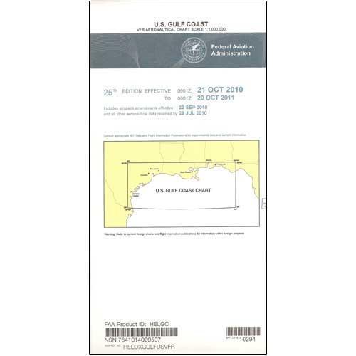 AeroNav Products FAA Charts FAA US Gulf Coast VFR Aeronautical Chart - 02/20/25 thru 04/17/25