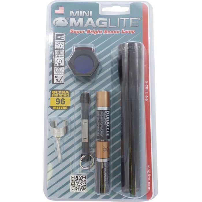 Maglite Flashlights Mini MagLite Black 2AA Flashlight Combo Pack