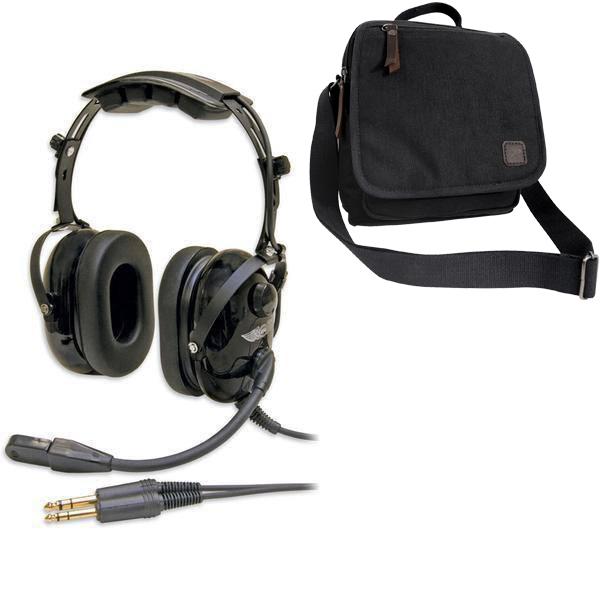 ASA Headsets ASA AirClassics HS-1A Passive Headset & Headset Bag Combo