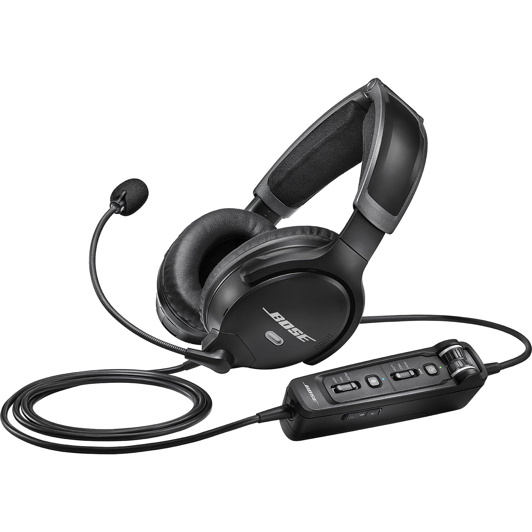 Bose Headsets Bose A30 Aviation ANR Headset (Dual Plug Battery Power General Aviation) with Bluetooth