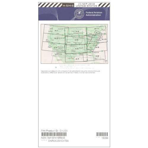 AeroNav Products IFR Enroute High Altitude Charts FAA Enroute High US H5/6 - 02/20/25 thru 04/17/25