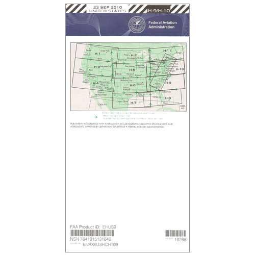 AeroNav Products IFR Enroute High Altitude Charts FAA Enroute High US H9/10 - 02/20/25 thru 04/17/25