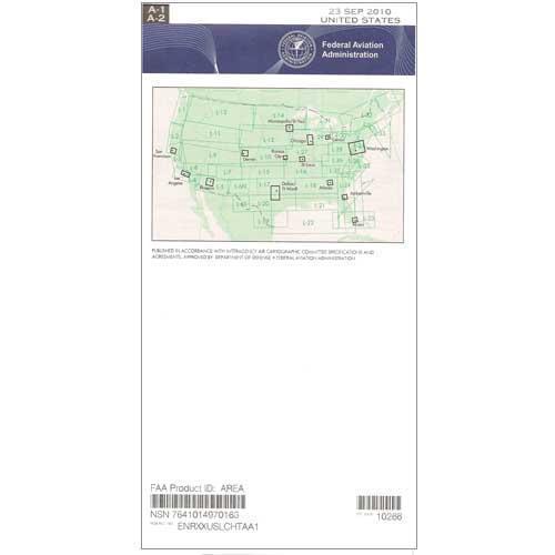 AeroNav Products IFR Enroute Low Altitude Charts FAA Area 1/2 Enroute Low US - 02/20/25 thru 04/17/25