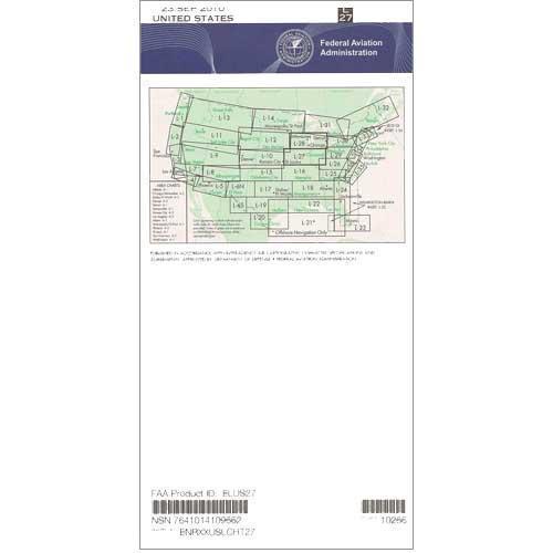 AeroNav Products IFR Enroute Low Altitude Charts FAA Enroute Low US L27/28 - 02/20/25 thru 04/17/25