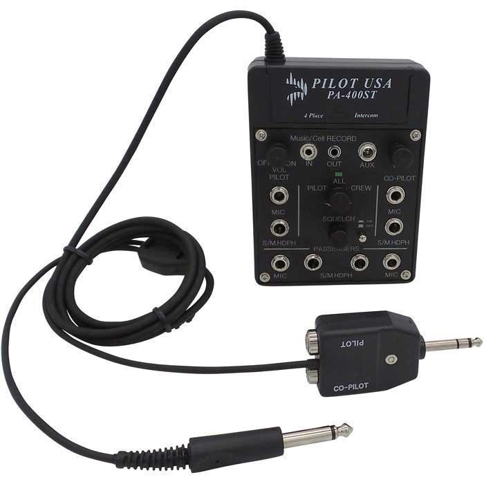 Pilot USA Intercoms Pilot USA PA-400ST 4-Place Portable Stereo Intercom