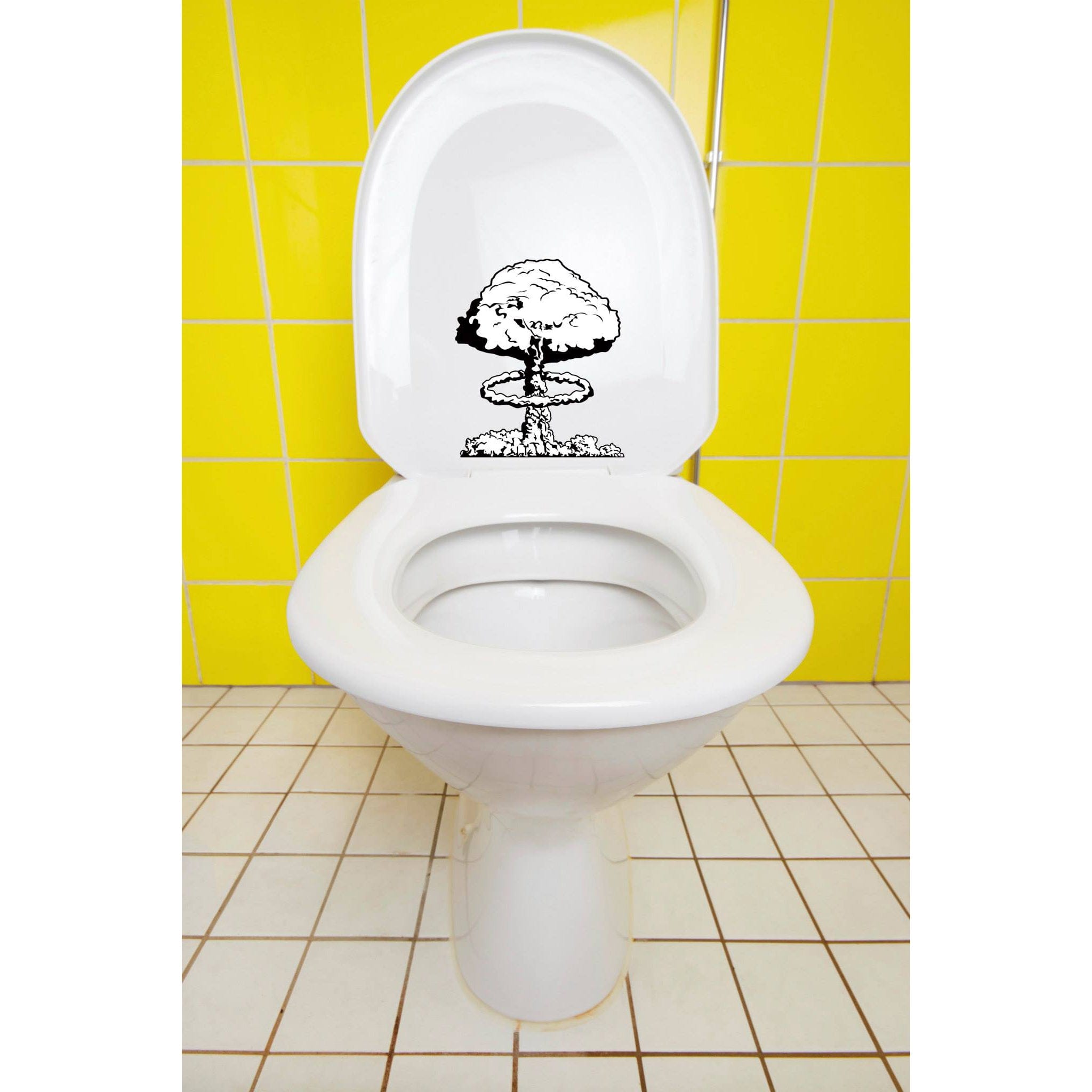 PilotMall.com Kitchen & Barware The Bathroom Bomber Novelty Toilet Bowl Sticker Set