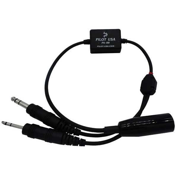 Pilot USA Military Adapters Pilot USA Amplified Impedance Converter Low (Military) to Hi (GA)