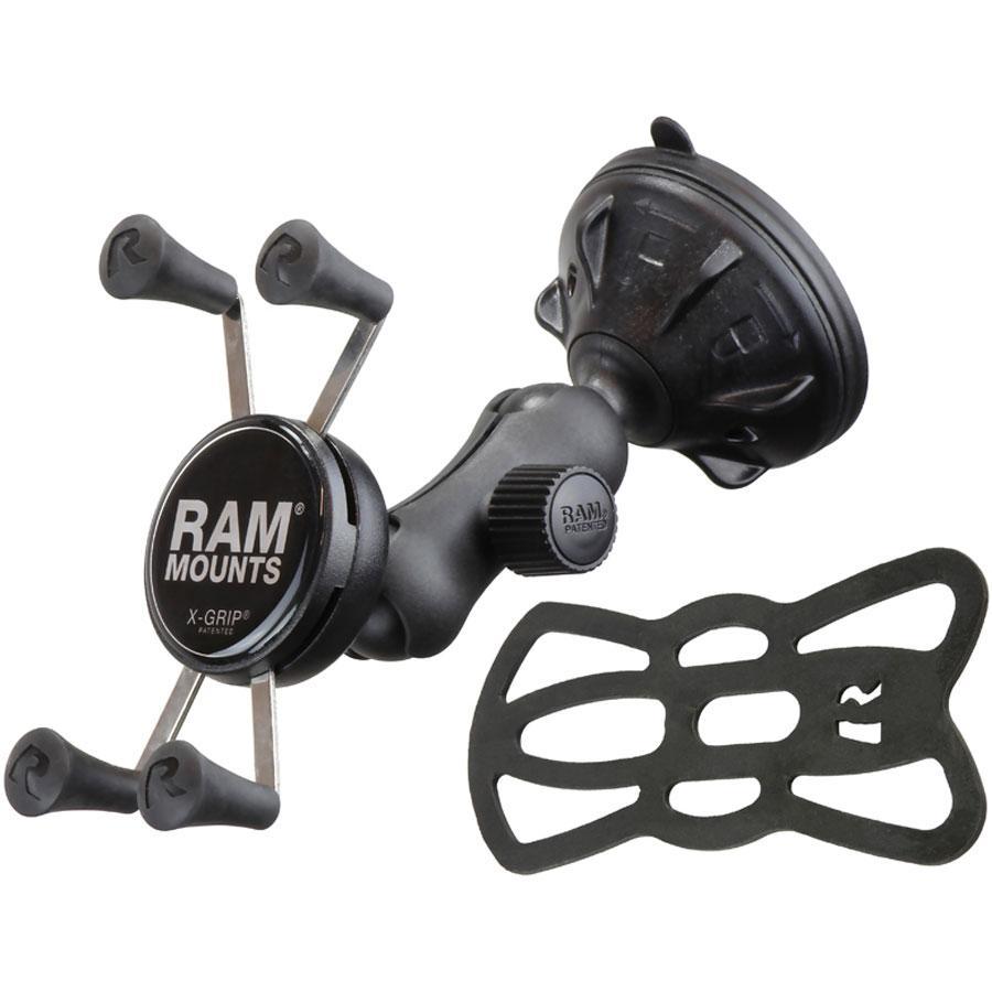 RAM Mount Mounts RAM X-Grip Phone Mount with RAM Twist-Lock™ Low Profile Suction Base RAP-B-166-2-UN7U