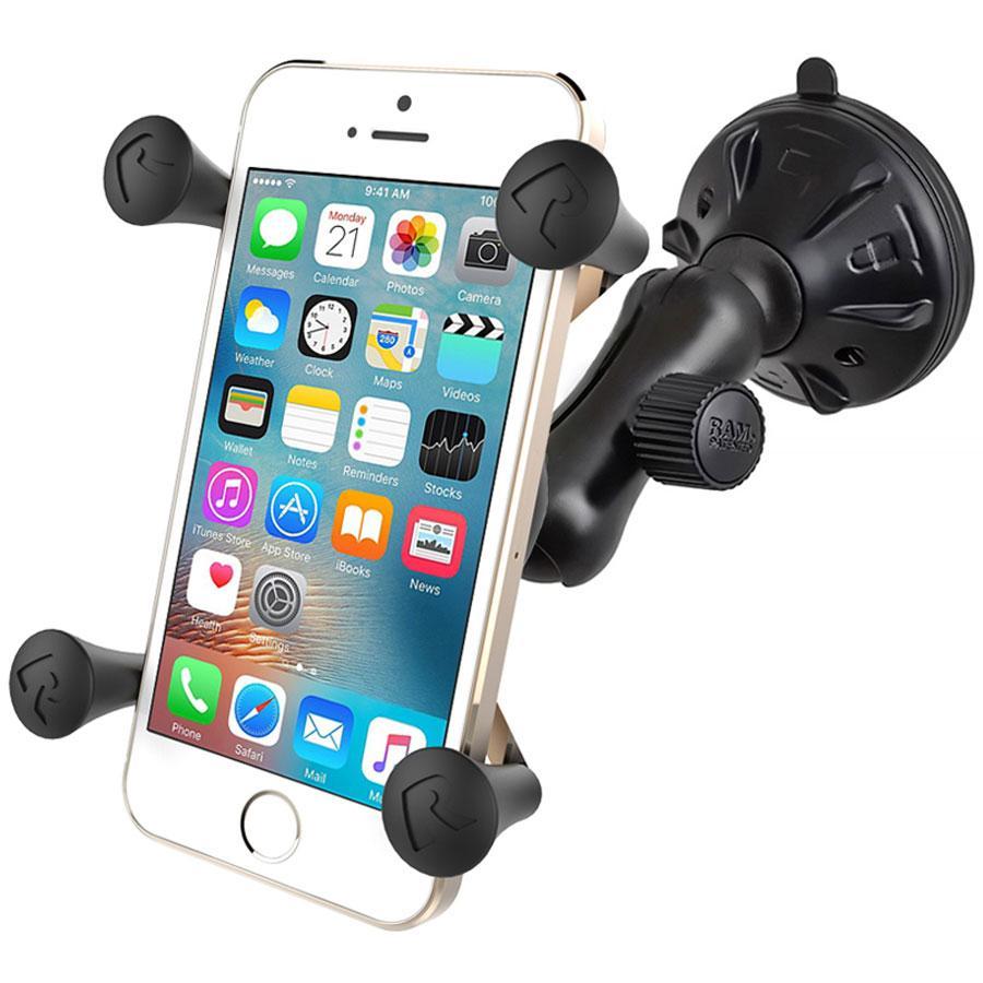 RAM Mount Mounts RAM X-Grip Phone Mount with RAM Twist-Lock™ Low Profile Suction Base RAP-B-166-2-UN7U