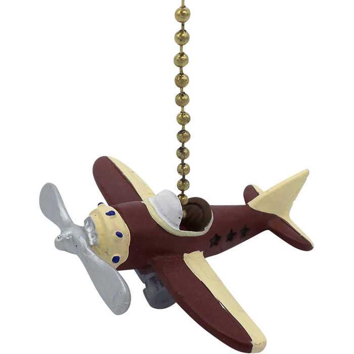 Clementine Design Inc. Office Airplane Ceiling Fan Pull