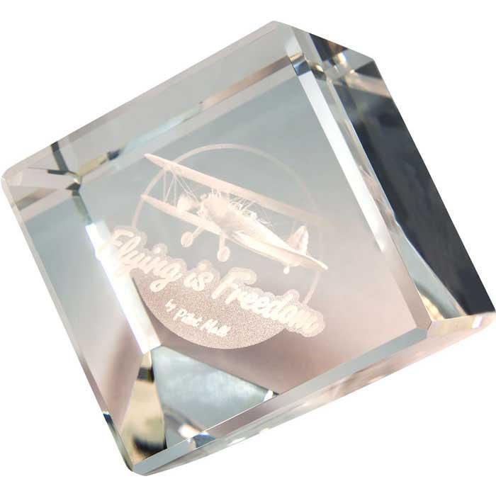 Flying is Freedom Office Flying is Freedom Crystal Logo Cube