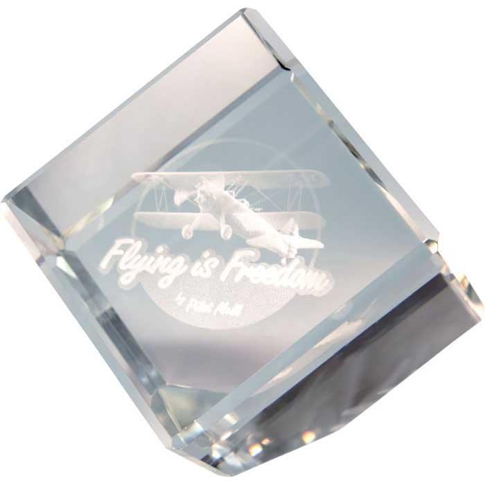 Flying is Freedom Office Flying is Freedom Crystal Logo Cube