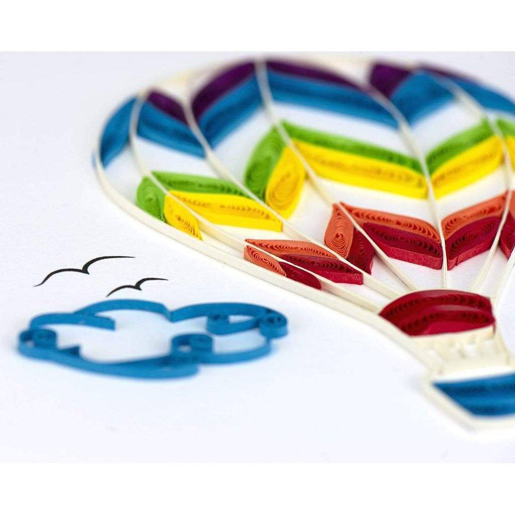 Quilling Card Office Quilled Hot Air Balloon Greeting Card