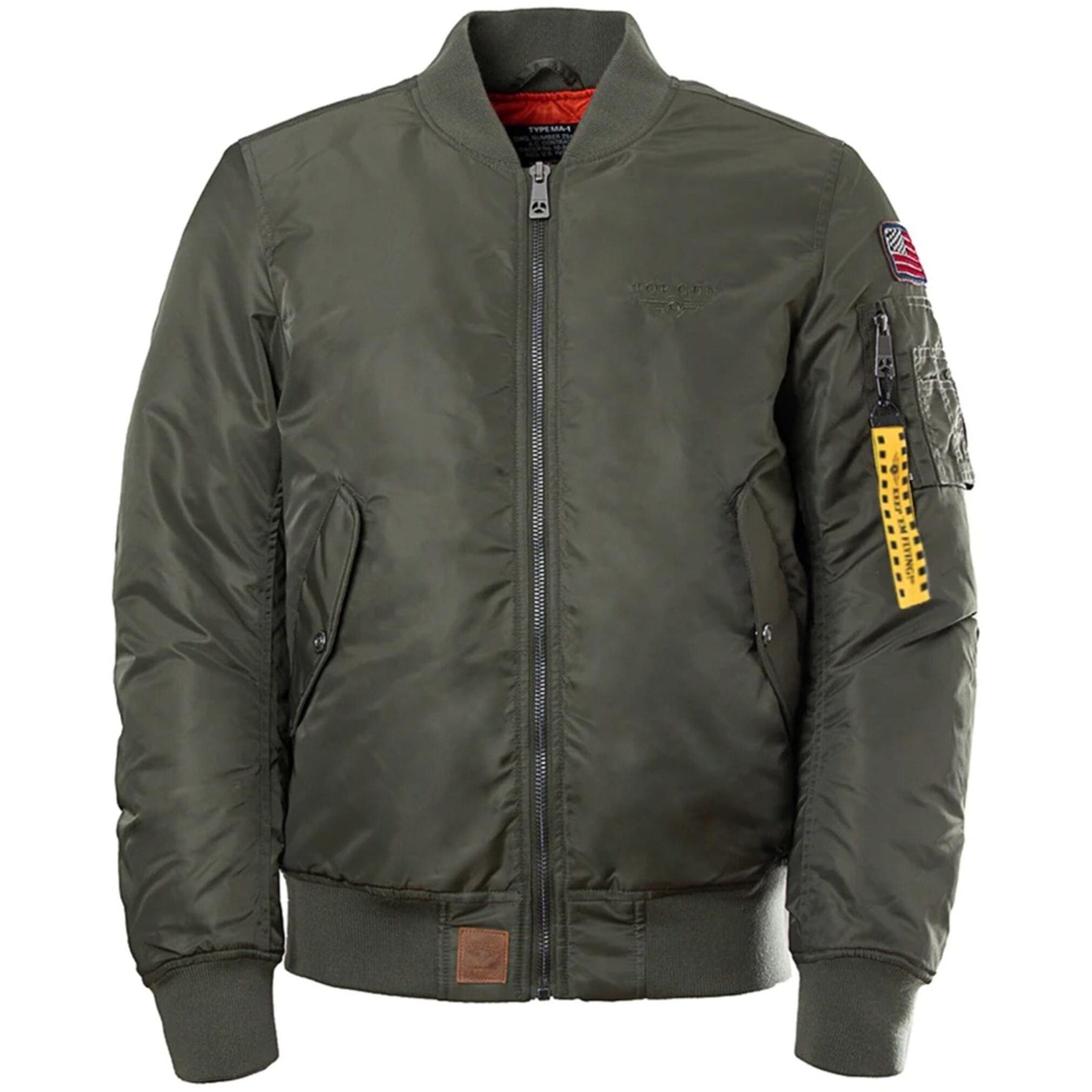 Top Gun Outerwear Large / Olive Top Gun® Official MA-1 Nylon Bomber Jacket