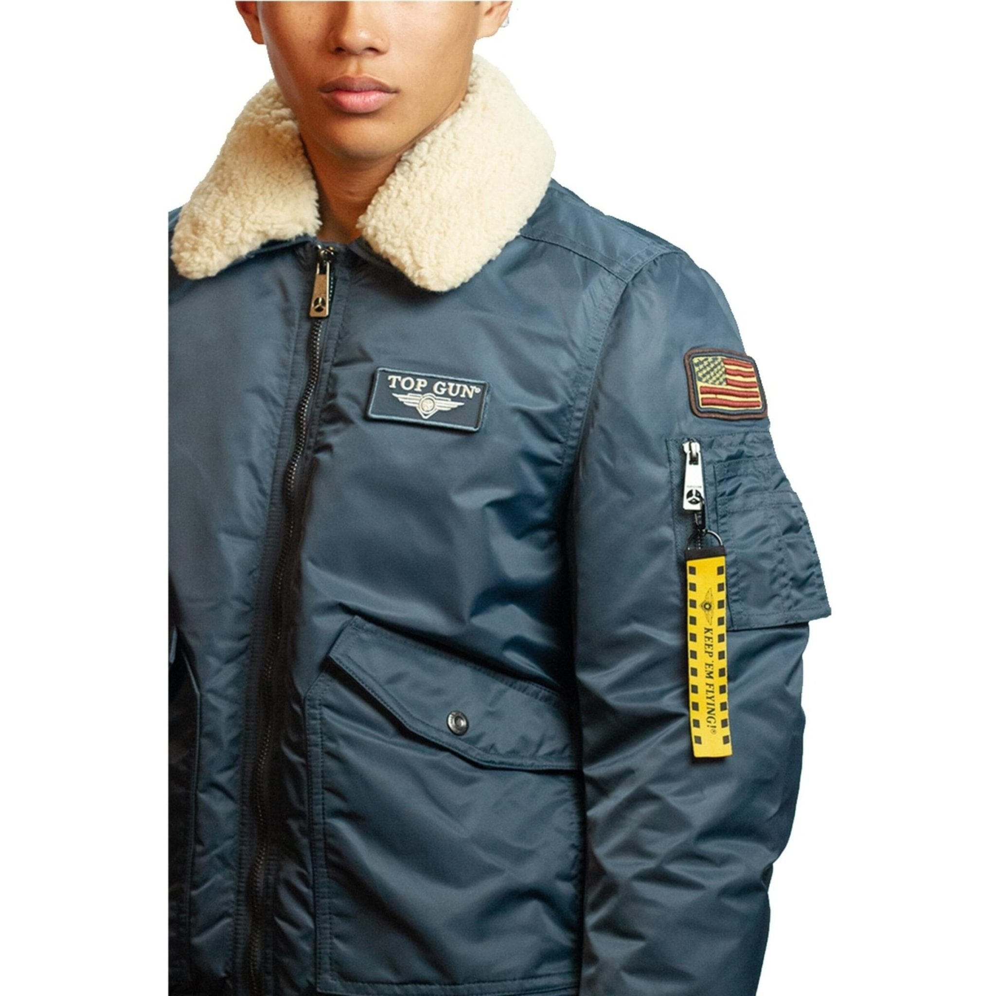 Top Gun Outerwear Top Gun® Official CWU-45P Nylon Jacket with Fur