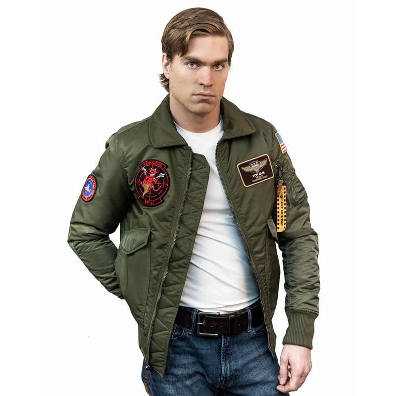 Top Gun Outerwear Top Gun Official CWU-45P Nylon Jacket with Patches