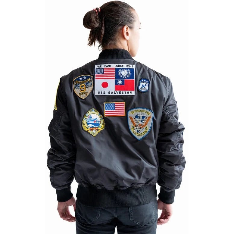 Top Gun Outerwear Top Gun Official MA-1 Nylon Jacket with Patches