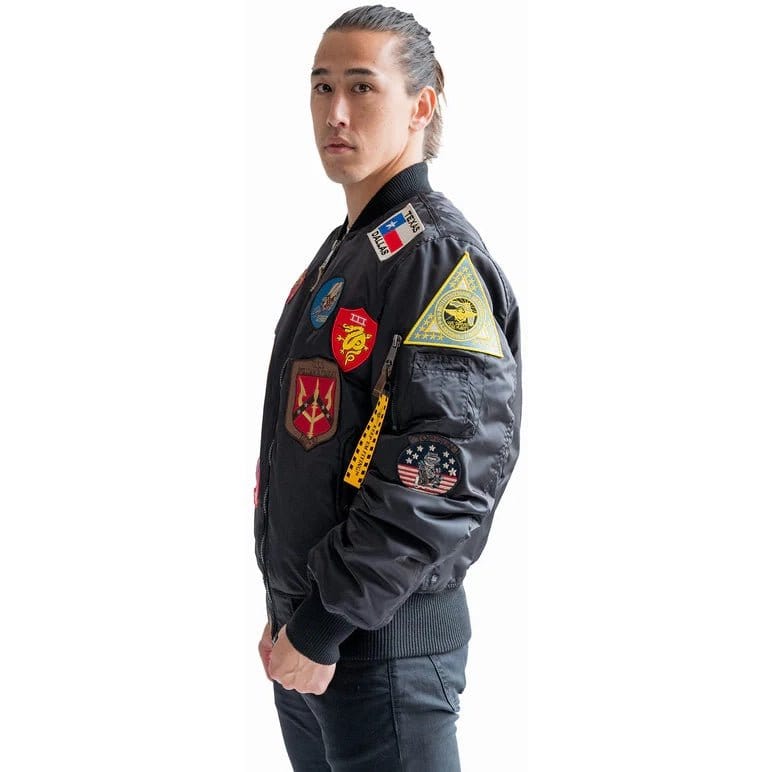 Top Gun Outerwear Top Gun Official MA-1 Nylon Jacket with Patches