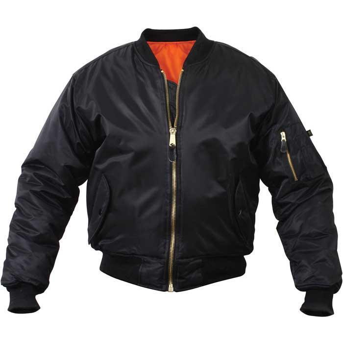 Rothco Outerwear XSmall / Black Rothco MA-1 Nylon Flight Jacket