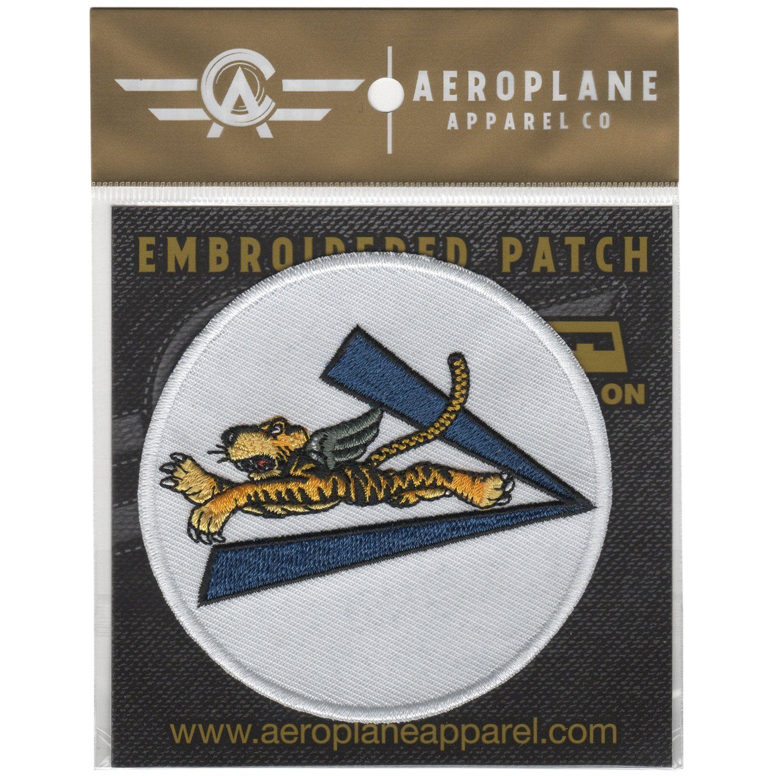 Aeroplane Apparel Company Pins Patches Lanyards Keychains Flying Tigers V For Victory Embroidered Patch (Iron On Application)