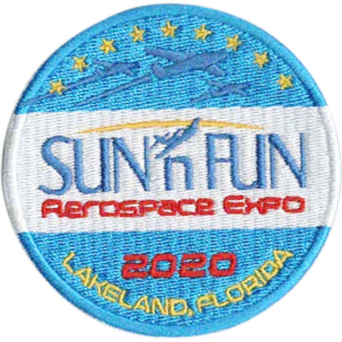 SUN 'n FUN Pins Patches Lanyards Keychains Patch - 2020 SUN 'n FUN Embroidered Patch (Iron On Application)