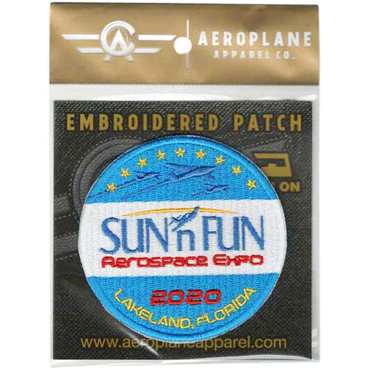 SUN 'n FUN Pins Patches Lanyards Keychains Patch - 2020 SUN 'n FUN Embroidered Patch (Iron On Application)