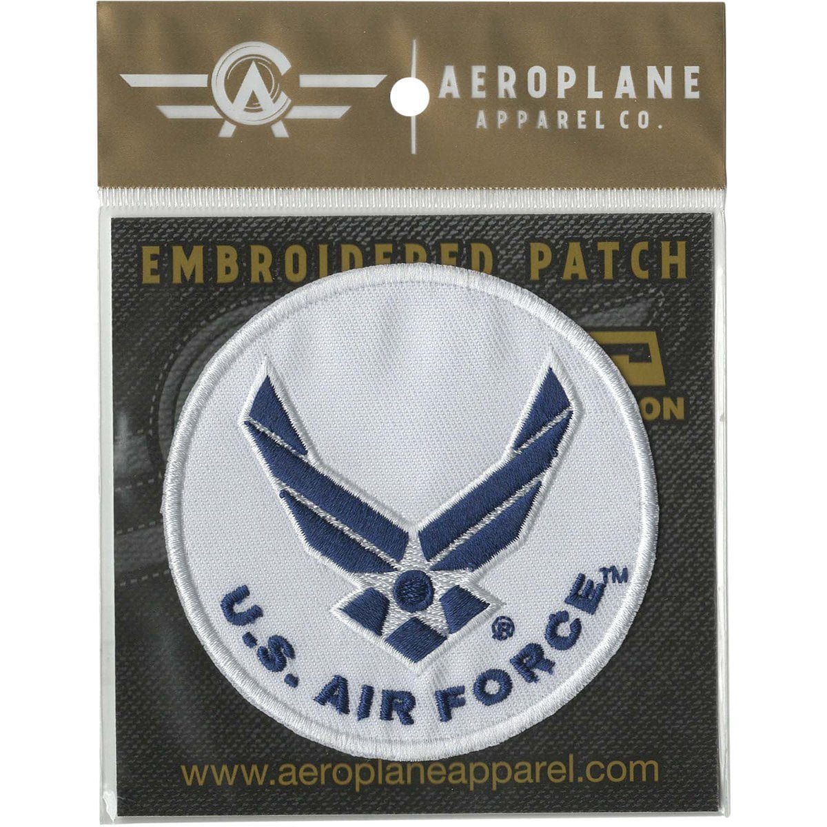 Aeroplane Apparel Company Pins Patches Lanyards Keychains U.S. Air Force Round Embroidered Patch (Iron On Application)