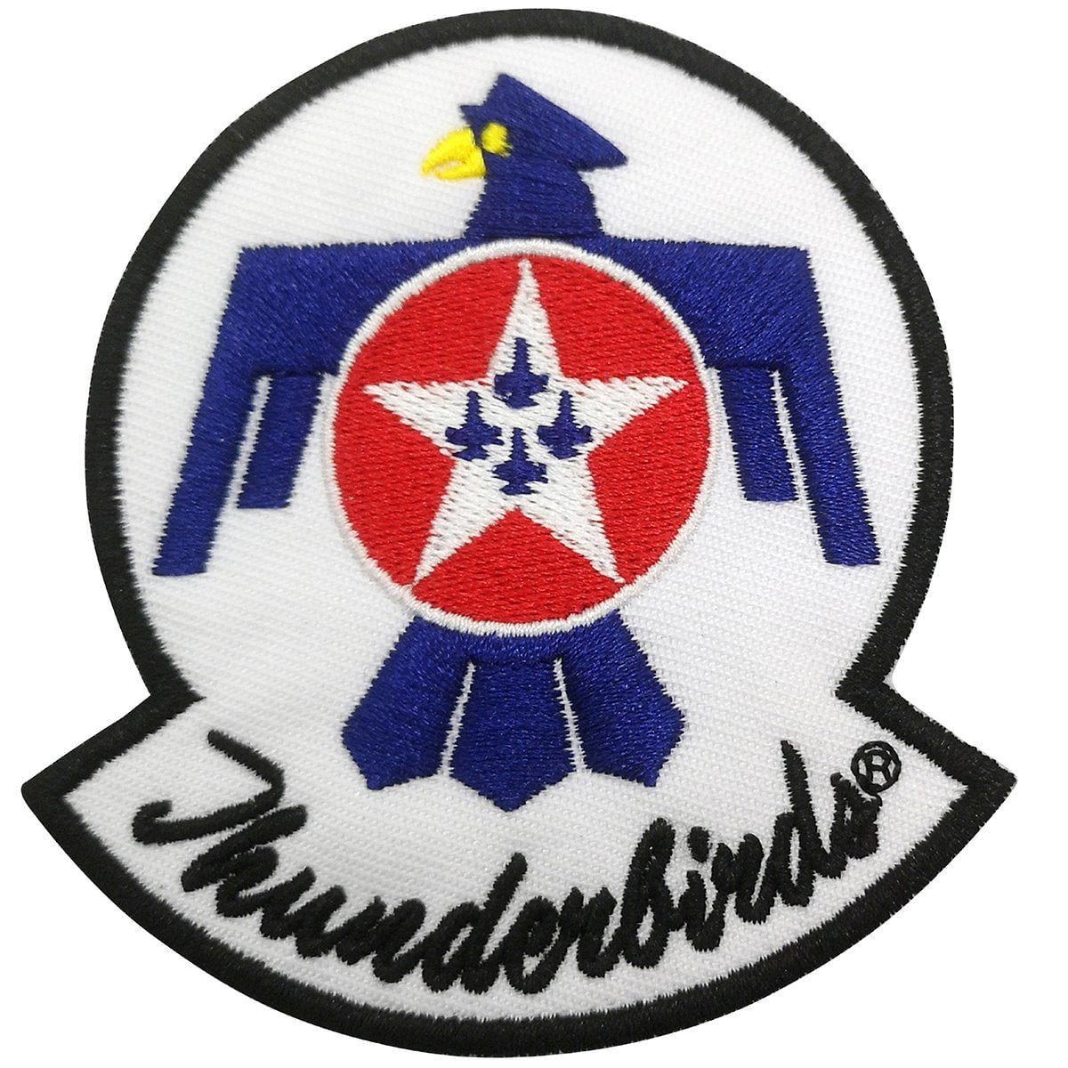 Aeroplane Apparel Company Pins Patches Lanyards Keychains U.S. Air Force Thunderbirds Embroidered Patch (Iron On Application)