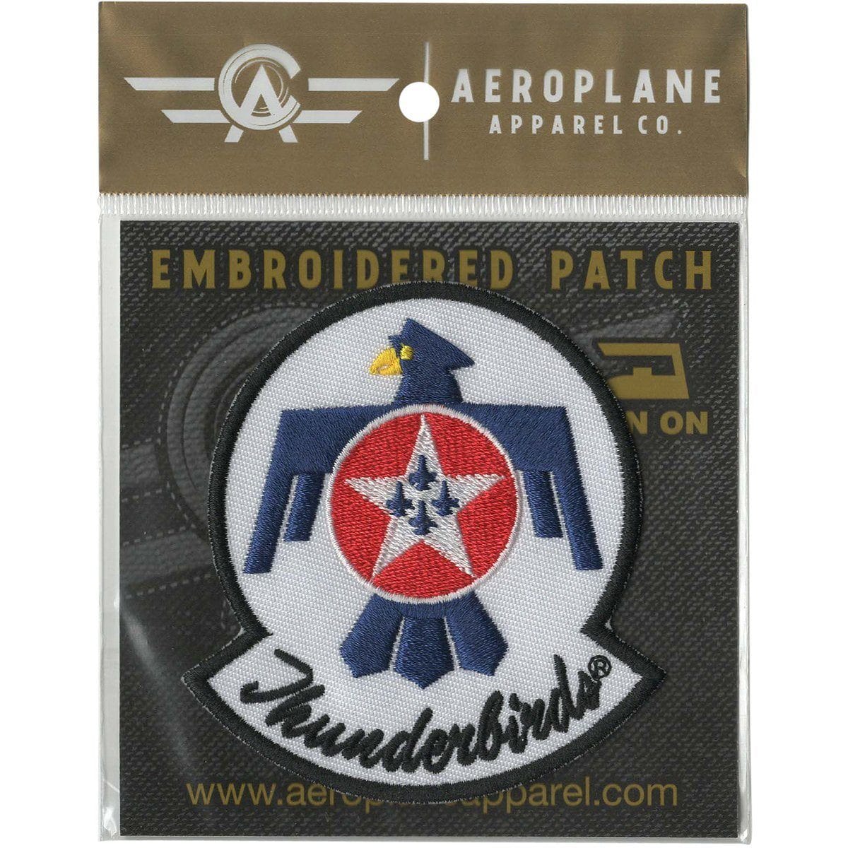 Aeroplane Apparel Company Pins Patches Lanyards Keychains U.S. Air Force Thunderbirds Embroidered Patch (Iron On Application)