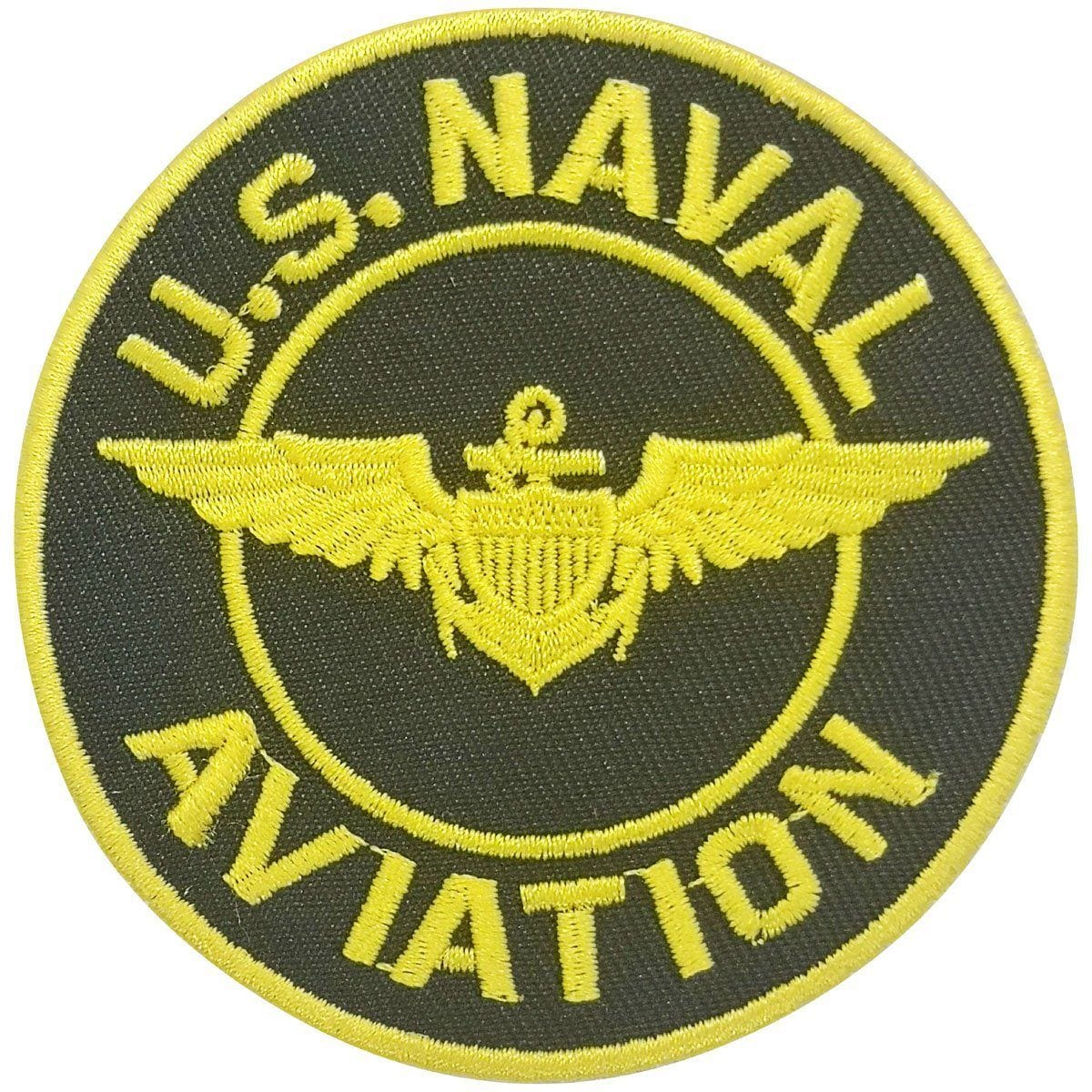 Aeroplane Apparel Company Pins Patches Lanyards Keychains U.S. Naval Aviation Embroidered Patch (Iron On Application)