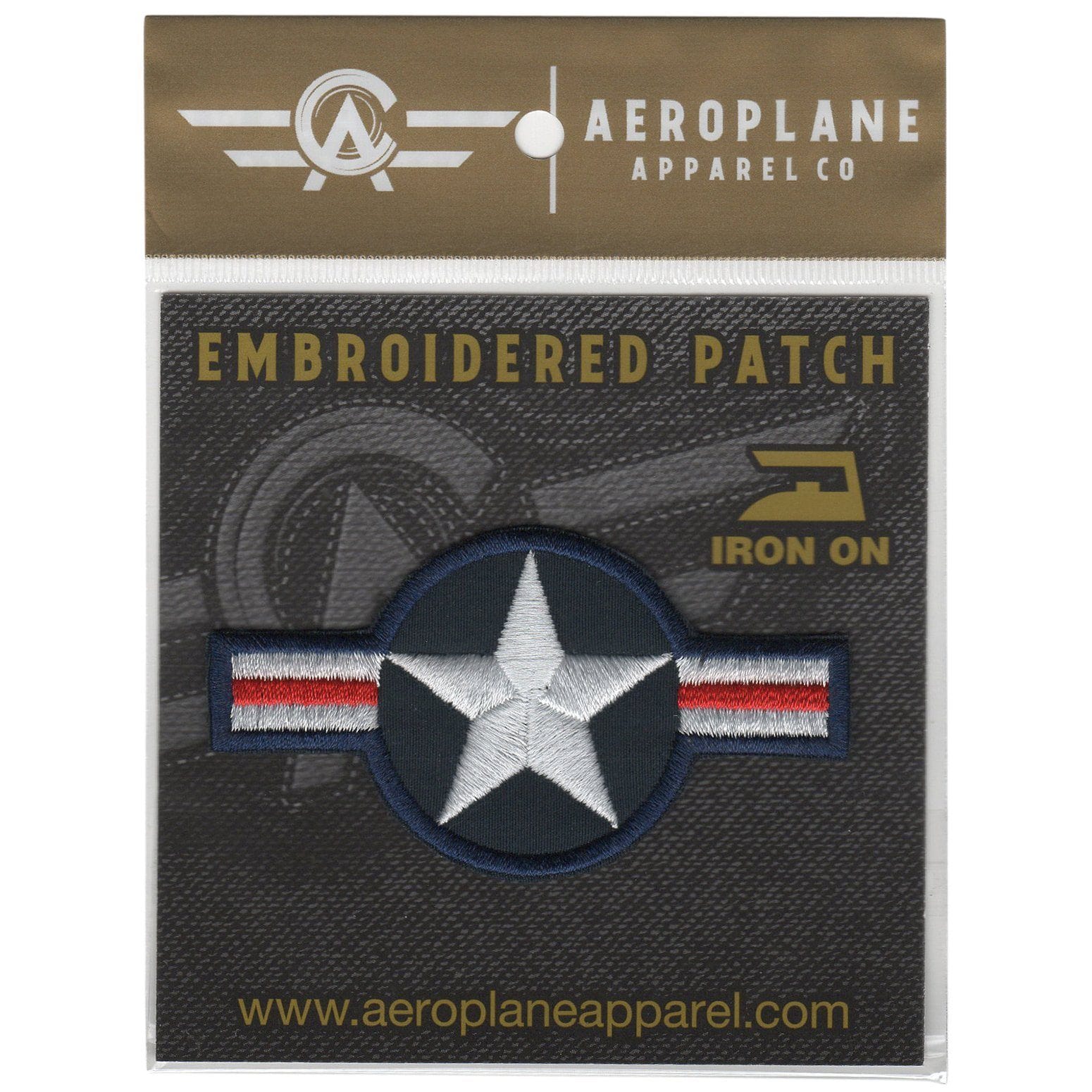 Aeroplane Apparel Company Pins Patches Lanyards Keychains USAF Roundel Current Embroidered Patch (Iron On Application)