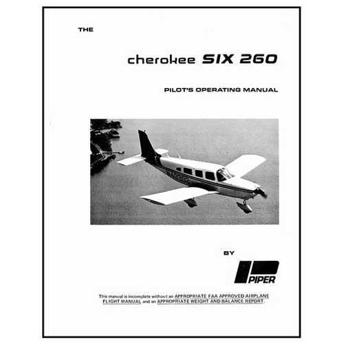 Piper PA32-260 Cherokee Six 260 1974-76 POH (761-558)