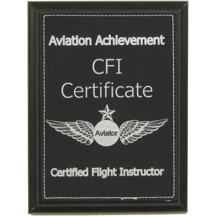 PilotMall.com Plaques CFI Certificate Aviation Achievement Plaque