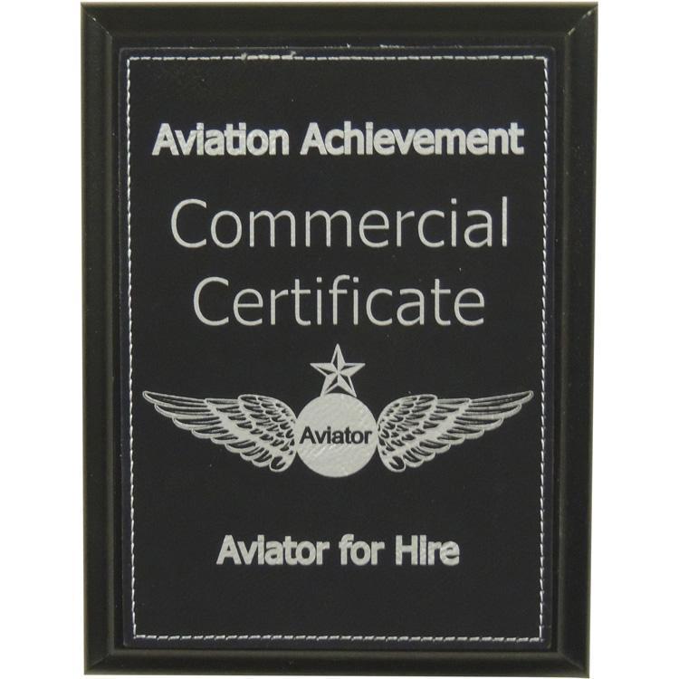 PilotMall.com Plaques Commercial Certificate Aviation Achievement Plaque